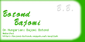 botond bajomi business card